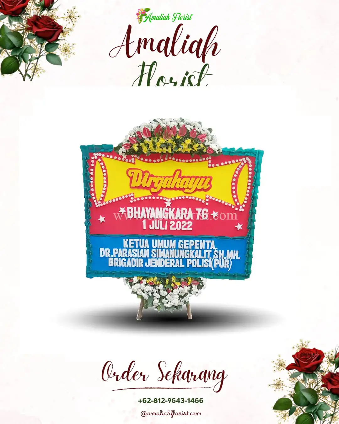 Papan Bunga HUT Ulang Tahun Simpang Pematang